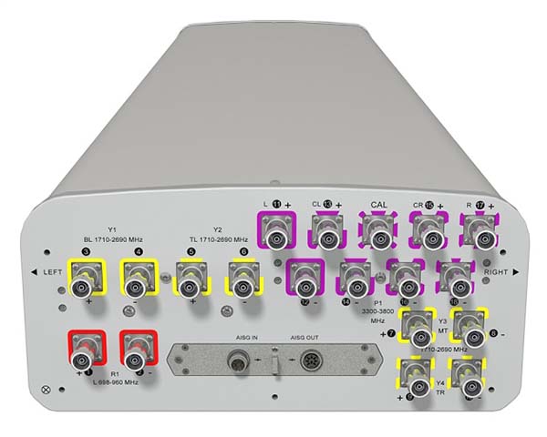 1710-2690 XX pol Four Ports Electrical Downtilt BTS Antenna for Your Network